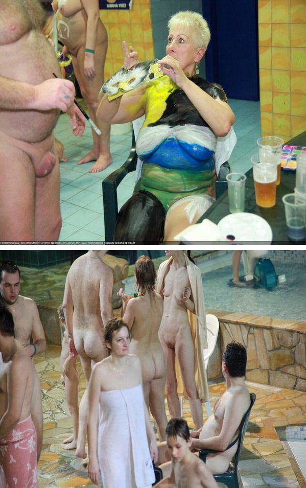 Nudisten im pool foto ( FKK set 23)